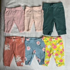 Newborn Pants Bundle | 6 Pairs | Carter’s & Jumping Beans